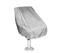 Boat Seat Cover 2PCS Rainproof Marine Outdoor Chair Sleeve Protective Foldable(Silver)