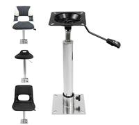 Boat Seat Pedestal - Adjustable Steel 55-70cm | Flexible Cylindrical Base | Swivel Support for Marine Seats, Yachts, E