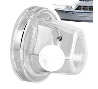 Boat Self Bail Ball, Clear Automatic Drain Plug, Anti-Backflow Leak Stopper, Anti-Clogging Marine Part, Deck Drain System, Excellent for Fishing Trips Water Sports Kayaks Canoes, 3x2.4 Inches