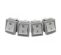 Boat Shaped Button Switch 20A 125V AC for Electric Pot Pressure Cooker Repair with Light 31mm Grey Set
