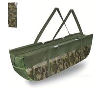 Boat Shaped Fishing Cradle with Zipper - Portable Foldable Fishes Weigh Bag & Gear Organizer | Carp Fishing Protection Care Safe Tackle for Coarse Fish anglers (1pc)