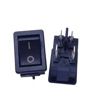 Boat-Shaped Switch Rf-1003 Black 4-Pin 2-Speed 10A250Vac Panel Size 15 * 21.2Mm Foot Width 4.8mm Cut-Out:13 * 19Mm Rocker Switch