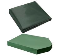 Boat Shaped Waterproof Sandpit Cover 160x113x22cm Green
