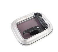 Boat Skylights Heavy Duty Aluminum Alloy Frame with Smoke Grey Tempered Glass for Yacht Ship RV