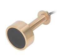 Boat Sounder Sensor 3 Pin Fish Finder Transducer with High Sensitivity Bronze Housing 10m Cable 600W 50KHz 200KHz Temp Sensor for Fishing Temperature Detection