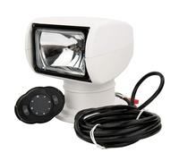 Boat Spotlight ，12V 100W 2500LM 360° Rotate Remote Control Marine Portable Halogen Search Light IP67 Waterproof Navigation Light