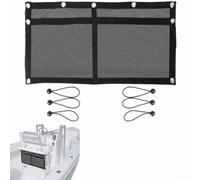 Boat Storage Bag with 6 Elastic Loops and Ball Latch System for Flexible Fixing Solutions, Perfect for Organizing Gear in Boats, RVs, and Vehicles (two pockets 81 * 38cm)