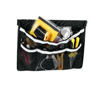Boat Storage Net Bag Breathable Self Adhesive Reflective Organizer For Camp | Compact 13.8x9.8 Inch Frame Provides Secure Storage With Breathable Mesh Layers Perfect For Fishing Gear Gloves Tools Vehicle