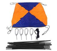Boat Sun Protection for 4 People Foldable Canopy for Dinghy Waterproof Dinghy Roof Boat Tent with D-shaped Buckles, Wind Rope, Tent and Storage Bag, 351 x 145 x 48 cm