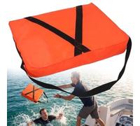 Boat Throwable Flotation Device, Flotation Cushions for Boats, High Buoyancy Boat Throw Cushion with Strap Water Proof Throwable Flotatio-n Device, Ideal for Boating, Swimming (1Pcs)