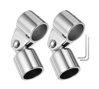 Boat Top Hardware, Hinged Jaw Slide, Stainless Steel Awning Fixings Set Anti-Rust for Support Pole Sunshade Canopy Mounts Side Rail Attachments Sailing Marine