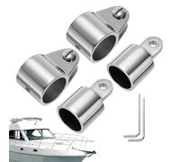 Boat Top Mounting Hardware,Hinged Jaw Slide | Anti-Rust Set Stainless Awning Fixings for Round Tube Support Pole Deck Fitting Applications Side Rail Attachments Sunshade Marine