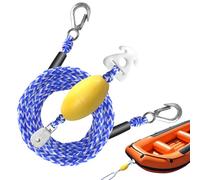 Boat Tow Rope - 16 Ft Water Ski Tow Rope - with Float Ball and Hook Heavy Duty Kayak Strap for Safety Pulling Marine River Sea Surfing Docking Mooring Trailering Racing Rescue