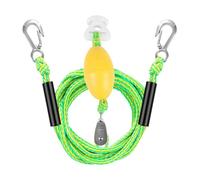 Boat Tow Rope - 17FT Heavy Duty Double Hook Floating Cable | Polyethylene ABS Stainless Steel Water Sports Pull Line | Inflatable Tube Ski Surf Sofa Raft Lake Pool Beach Tow Safety Control Accessory