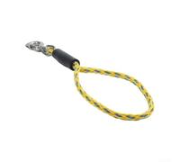 Boat Tow Rope 2.4m PE with Stainless Connector | 2.4m length, 6000lbs capacity, saltwater resistant PE, rust proof 304 steel, high visibility yellow
