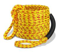 Boat Tow Rope 3K 60ft, Towable Floating Ropes for Water Ski Skiing Tubing Tubes Boating Wakeboard Towing Pull Thick Wakesurf Inflatables Tough Sports Line Watersports Kneeboard Surfboard Accessories