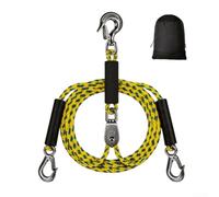 Boat Tow Rope Connector 2.4m for Yachts for jetski Boat Tow Rope | 6000lb break strength, stainless steel hook, saltwater safe, PE material, for quick connect system
