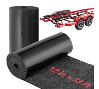Boat Trailer Bunk Carpet, 3mm Thick Polyester Marine Trailer for Runners, Board Boat Carpeting Runner Padding, Bunk Padding Mats Parts Accessories for Boat Jet Ski Ramp Garage Dock (33FT x 12inch)