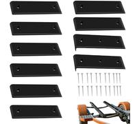 Boat Trailer Bunk Slides,3 X 10 In Boat Trailer Bunks - 10x Heavy Duty Glide Bunk Enders for Launching & Loading On/Off Easier