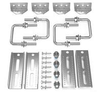 Boat Trailer Crossmember,Galvanized Swivel Top Bunk Bracket Kit Boat Trailer Bunk Brackets 4 PCS