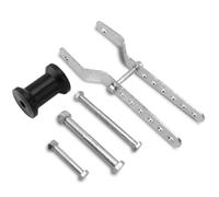 Boat Trailer Keel Roller - Steel Plate Bracket and | Adjustable mounting parts for friction reduction, marine trailer protection for water injection of watercraft, dock loading