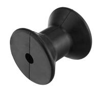 Boat Trailer Roller - Rubber Keel Wheel | 3in Shaft Bow Stop, Heavy Duty Support Guide, Marine Trailer Accessory For Boat Launching Loading Alignment, Durable Black Roller With 1 2 Inch Fit