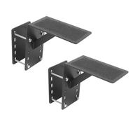 Boat Trailer Step 2-Pack, Heavy Duty Yacht Trailer Step with Anti-Slip Pad, 300 lbs Capacity Carbon Steel Boat Step for Trailers, Adjustable Mounting Holes for 3"x3" to 3"x5" Trailer Frames, Black