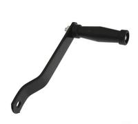Boat Trailer Winch Handle Replacement, Heavy Duty Iron Marine Hand Crank for Sailboat with Ergonomic Non-Slip Plastic Grip, Rust Resistant For Boat Hoist Lever(black)
