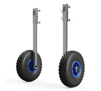 Boat Transom Wheels Launching Wheels Dinghy Stainless Steel black/blue