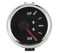 Boat Trim Gauge 52mm/2in UP-DN Boat Trim Gauge 0-190ohm Trim Tilt Indicator Red Backlight(Black)