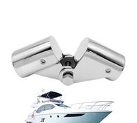 Boat Tube Connector - Stainless Steel Yacht Fittings - Folding & Swivel Coupling Connector For Tubes - Shade Cover Yachts, Reinforcement Marine Pipe, Telescopic Brackets