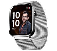 boAt Wave Call 2 w/ 1.83" (4.6 cm) HD Display, Advanced BT Calling, DIY Watch Face Studio, Coins, 700+Active Modes, Live Cricket Scores, Smart Watch for Men & Women(Silver Metal)