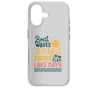 Boat Waves Sun Rays Ain't Nothing Like Lake Days Case for iPhone 17