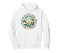 Boat Waves Sun Rays Lake Days Summer Pullover Hoodie