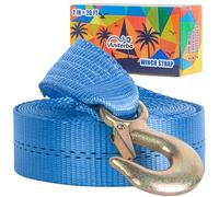 Boat Winch Strap with Hook 2" x 20' - 11,000 lbs Break Strength Heavy Duty Marine Winch Strap Replacement for Boat Trailer, Jet Ski, Pontoon & More, Quality Guaranteed (Blue)