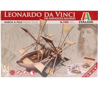 Boat with Paddle Leonardo Da Vinci Machines Plastic Kit Model ITALERI