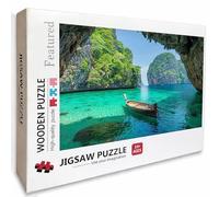 Boat Wooden Jigsaw Puzzles 179x105cm, View Jigsaw Puzzles 6000 Piece for Adults with Box, Educational Challenging Game, Gifts for Teens, Back Lettering Easy to Distinguish, Home Decoration, 3-8912
