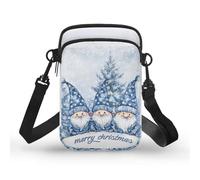 Boatee Cell Phone Messenger Bag for Women Over Shoulder Handbag Crossbody Purse with Shoulder Strap Trendy Phone Wallet, Christmas Gnomes, One Size