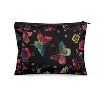 Boatee Crossbody Bag Sling Purse for Women Cell Phone Messenger Bag with Shoulder Strap for Travel Shop Running, Butterfly Flower