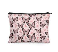 Boatee Crossbody Bag Sling Purse for Women Cell Phone Messenger Bag with Shoulder Strap for Travel Shop Running, Pink Butterfly