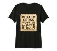 Boater Cross Festival Pass Kayaking Premium T-Shirt