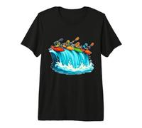 Boater Cross Four Racers Waterfall Premium T-Shirt