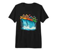 Boater Cross Four Racers Waterfall Premium T-Shirt