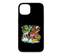 Boater Cross Frog Beaver Kayaking Case for iPhone 13