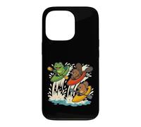 Boater Cross Frog Beaver Kayaking Case for iPhone 13 Pro