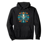 Boater Cross Paddle Mandala Pullover Hoodie