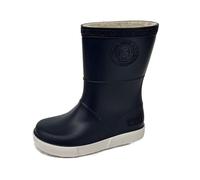 Boatilus Seals Kids Rain Boots Clogs Garden Boots - 100% Waterproof Wool Lined Scented Rubber Non Slip, Navy-white, 9.5 UK Child