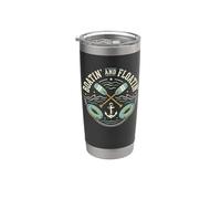 Boatin' and Floatin' Lake River Boating Paddling Stainless Steel Insulated Tumbler
