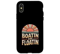 Boatin Floatin Funny Saying Vintage Retro Case for iPhone X/XS