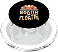 Boatin Floatin Funny Saying Vintage Retro PopSockets PopGrip for MagSafe